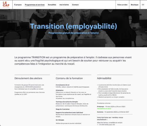 Atelier du CAP - Organisme qui œuvre à l'inclusion socioprofessionnelle et à la promotion de la santé mentale par l'art et l'art-thérapie