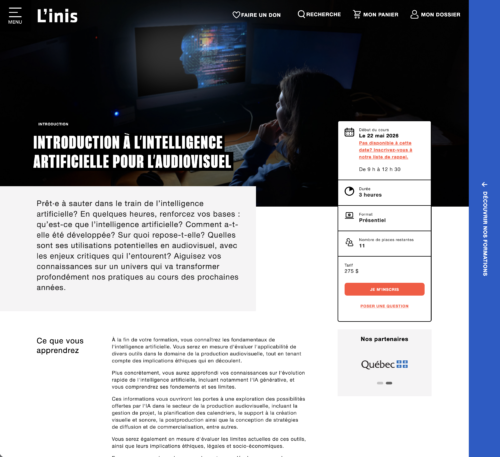 L'Inis - Institut national de l'image et du son