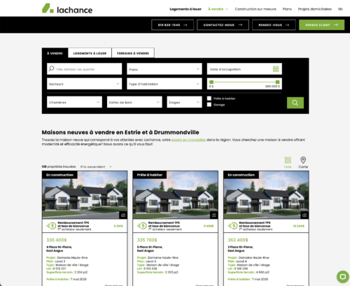 Les Entreprises Lachance - Entrepreneur en développement résidentiel au Québec