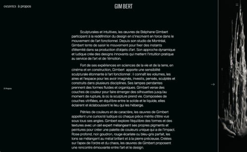 Gimbert Créateur d'objets d'art fonctionnels